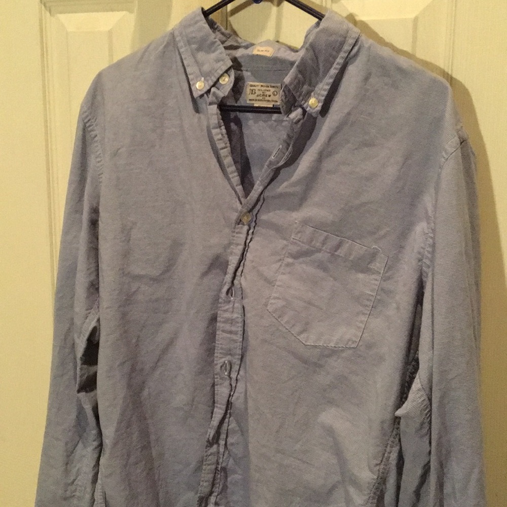 Thin stripe J. Crew button down